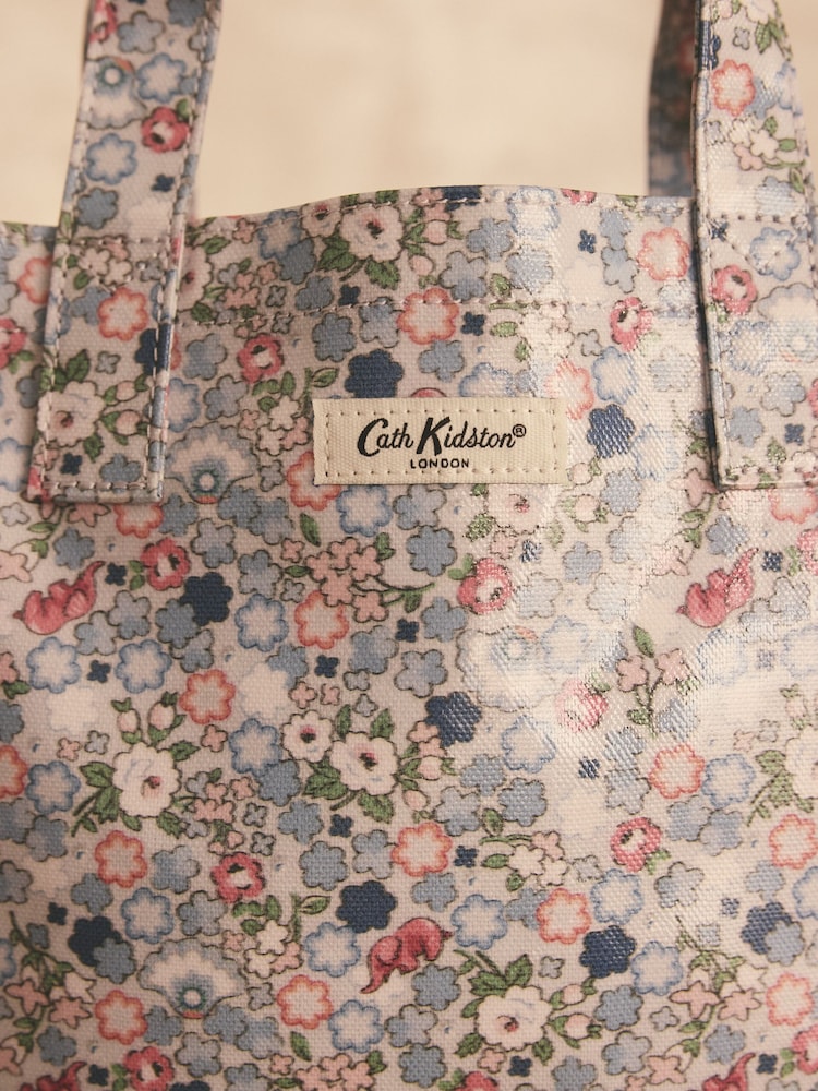 Cath Kidston Blue Dream Ditsy Small Coated Book Bag - Image 4 of 8