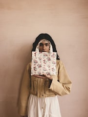 Cath Kidston Ecru Icon Bunches Small Book Bag - Image 2 of 7