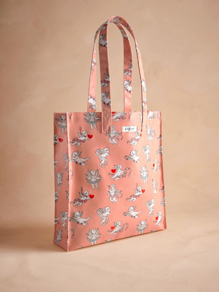 Cath Kidston Red/Pink Cupids Large Book Bag - Image 1 of 3