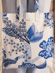 Cath Kidston Blue/White Daydream Floral Large Book Bag - Image 5 of 8