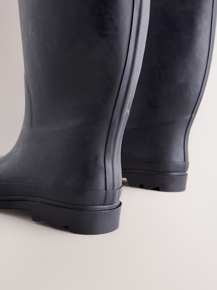 Navy Blue Rubber Wellies - Image 3 of 6