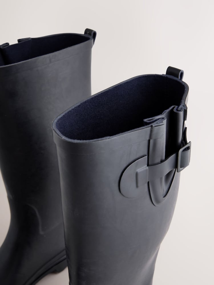 Navy Blue Rubber Wellies - Image 4 of 6
