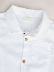 White 100% Cotton Baby Shirt Bodysuit - Image 7 of 9