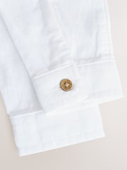 White 100% Cotton Baby Shirt Bodysuit - Image 8 of 9