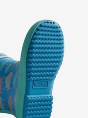 Hunter Kids Blue First Rain Cloud Print Wellies - Image 4 of 4