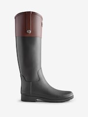 Hunter Gloss Refined Riding Boot Black Wellies - Image 1 of 1
