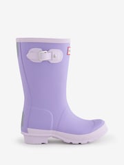 Hunter Purple Kids Originals Wellies - Image 1 of 1