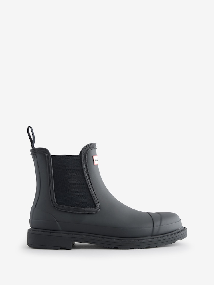 Hunter Womens Chelsea Commando Black Wellies Boots - Image 1 of 1