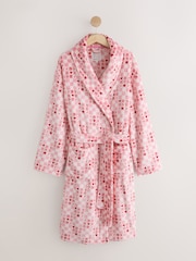 Pink Hearts Supersoft Dressing Gown - Image 1 of 3