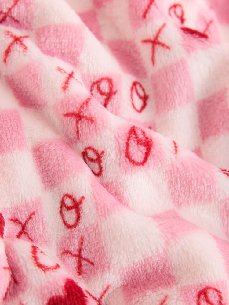 Pink Hearts Supersoft Dressing Gown - Image 3 of 3 Pink Hearts Supersoft Dressing Gown - Image 3 of 3