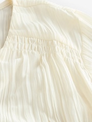 Ecru White Ecru Long Sleeves Crinkle Blouse - Image 3 of 4