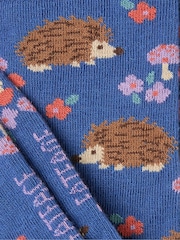 FatFace Blue Hedgehog Women's Socks - Image 2 of 2