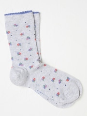 FatFace Grey Floral Women's Socks - Image 1 of 2