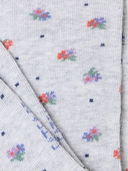 FatFace Grey Floral Women's Socks - Image 2 of 2