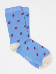 FatFace Blue Ladybird Women's Socks - Image 1 of 3