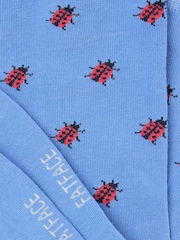 FatFace Blue Ladybird Women's Socks - Image 3 of 3