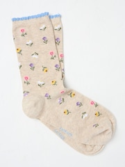 FatFace Natural Floral Women's Socks - Image 1 of 2