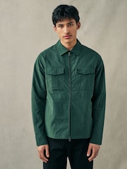 Зеленый - Fred Perry Zip Up Lightweight Jacket - Image 1 of 6