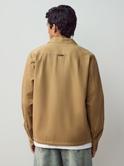Fred Perry Twill Zip Up Overshirt - Image 3 of 7