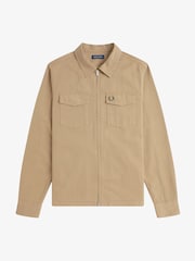 Fred Perry Twill Zip Up Overshirt - Image 6 of 7