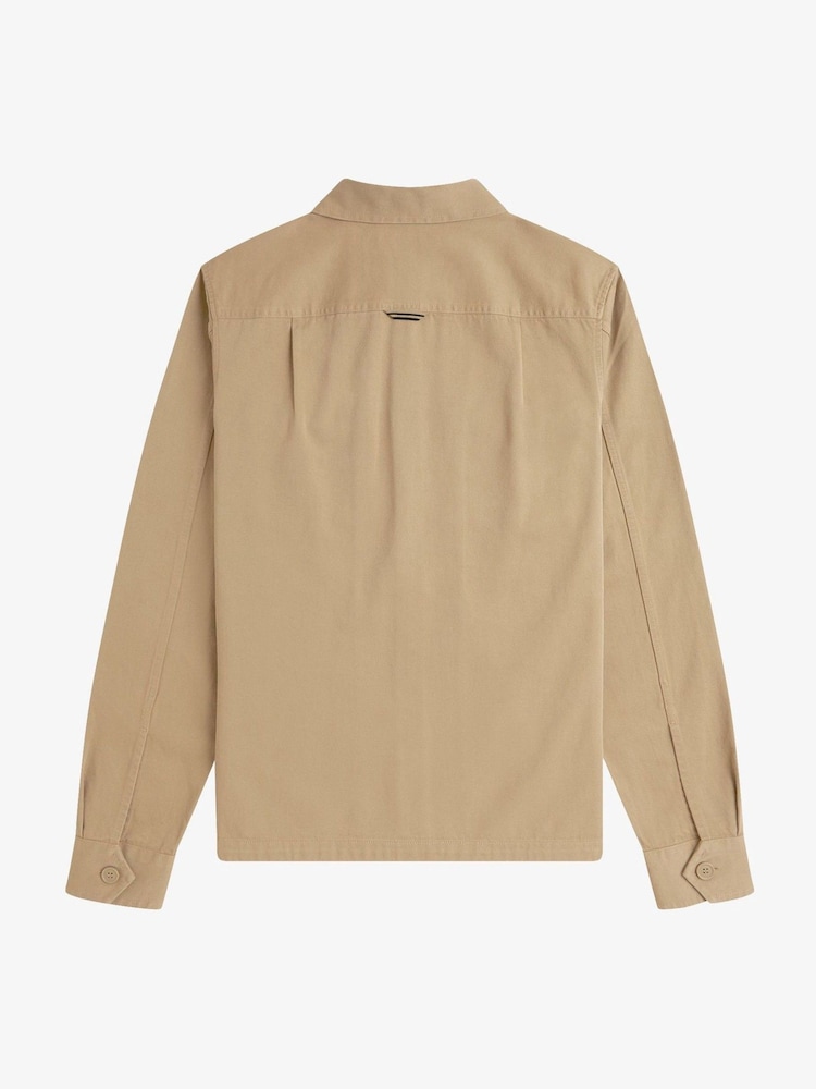 Fred Perry Twill Zip Up Overshirt - Image 7 of 7