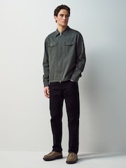 Fred Perry Twill Zip Up Overshirt - Image 3 of 8