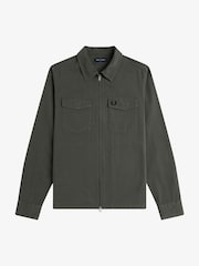 Fred Perry Twill Zip Up Overshirt - Image 7 of 8
