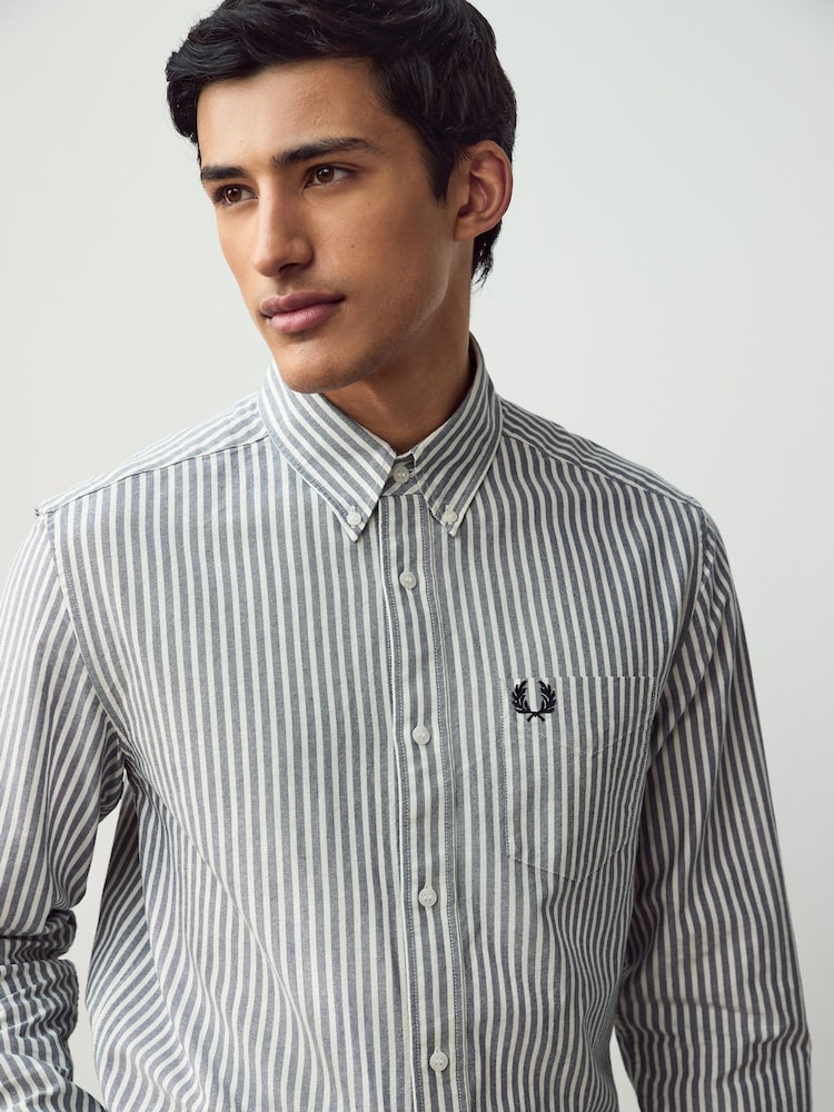 Fred Perry Stripe Oxford Shirt - Image 3 of 6