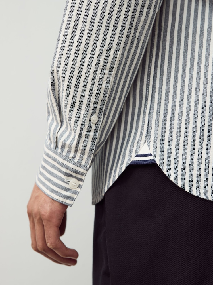 Fred Perry Stripe Oxford Shirt - Image 4 of 6