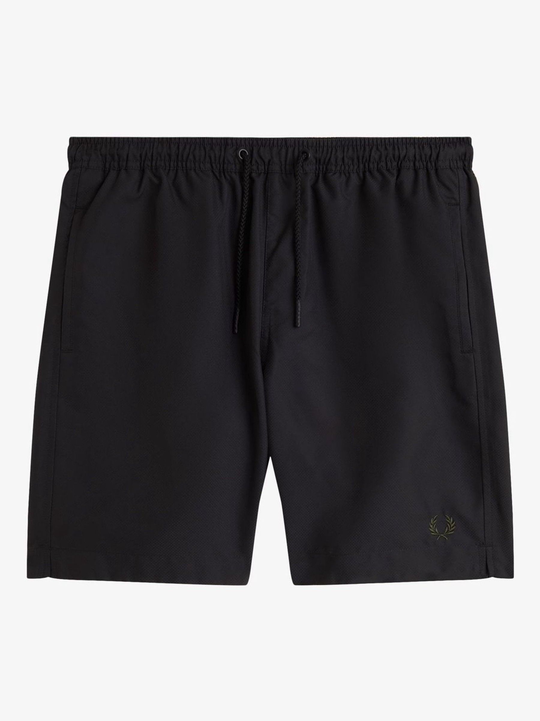 新品タグ付き FRED PERRY classic swim shorts Fred Perry classic swim shorts in black | ASOS
