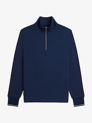 Fred Perry Quarter Zip Sweatshirt - Image 6 of 7