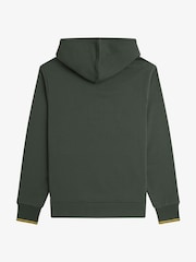 Зеленый - Толстовка без застежек с контрастной отделкой Fred Perry - Image 7 of 7