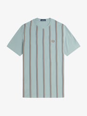 Camiseta de piqué y crepé a rayas de Fred Perry - Imagen 5 de 6