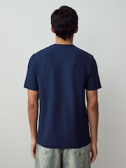 Fred Perry Striped Crepe Pique T-Shirt - Image 2 of 6