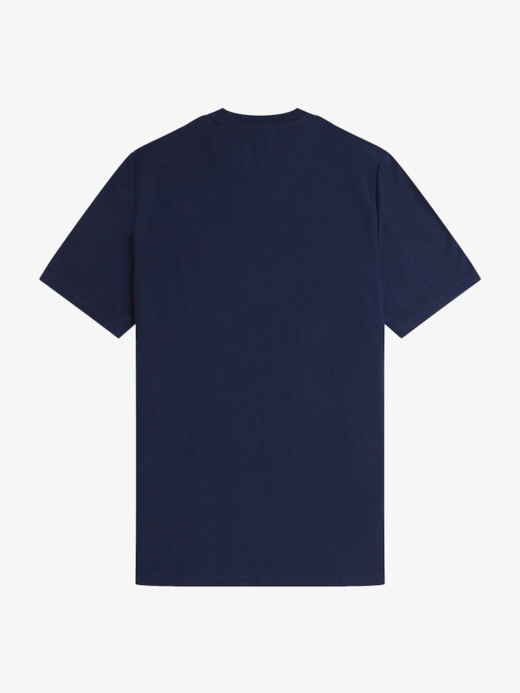 Fred Perry Striped Crepe Pique T-Shirt - Image 6 of 6