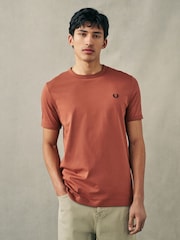 Светло-коричневый - Fred Perry Cotton T-Shirt - Image 1 of 6