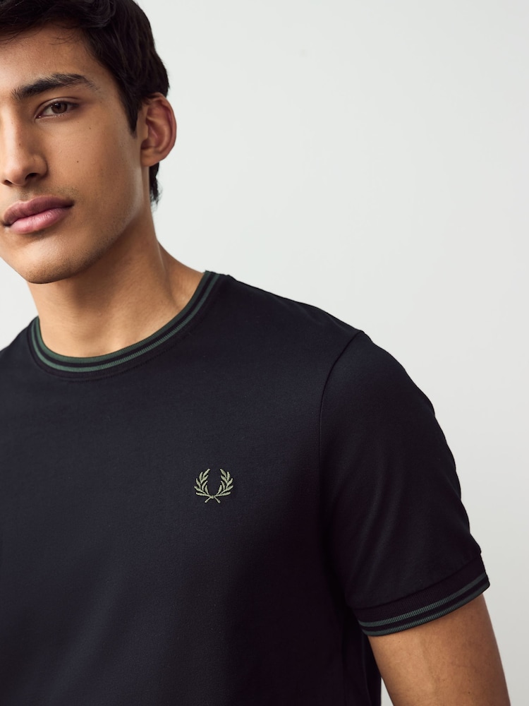 Fred Perry Twin Tipped Logo T-Shirt - Image 1 of 6