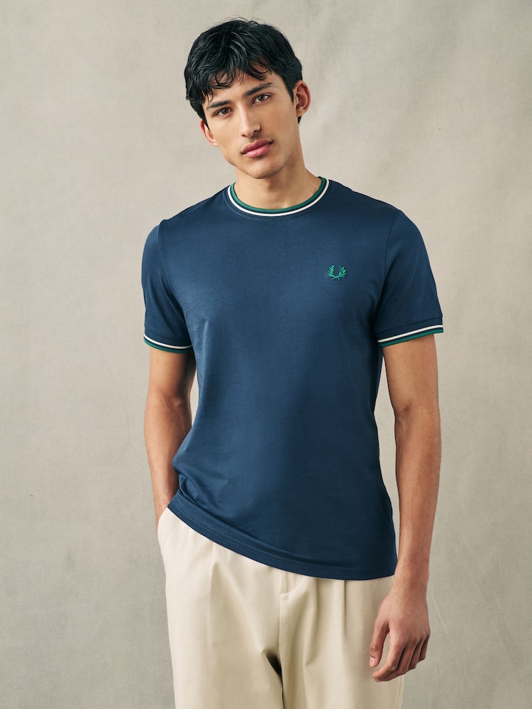 Fred Perry Twin Tipped Logo T-Shirt - Image 1 of 4