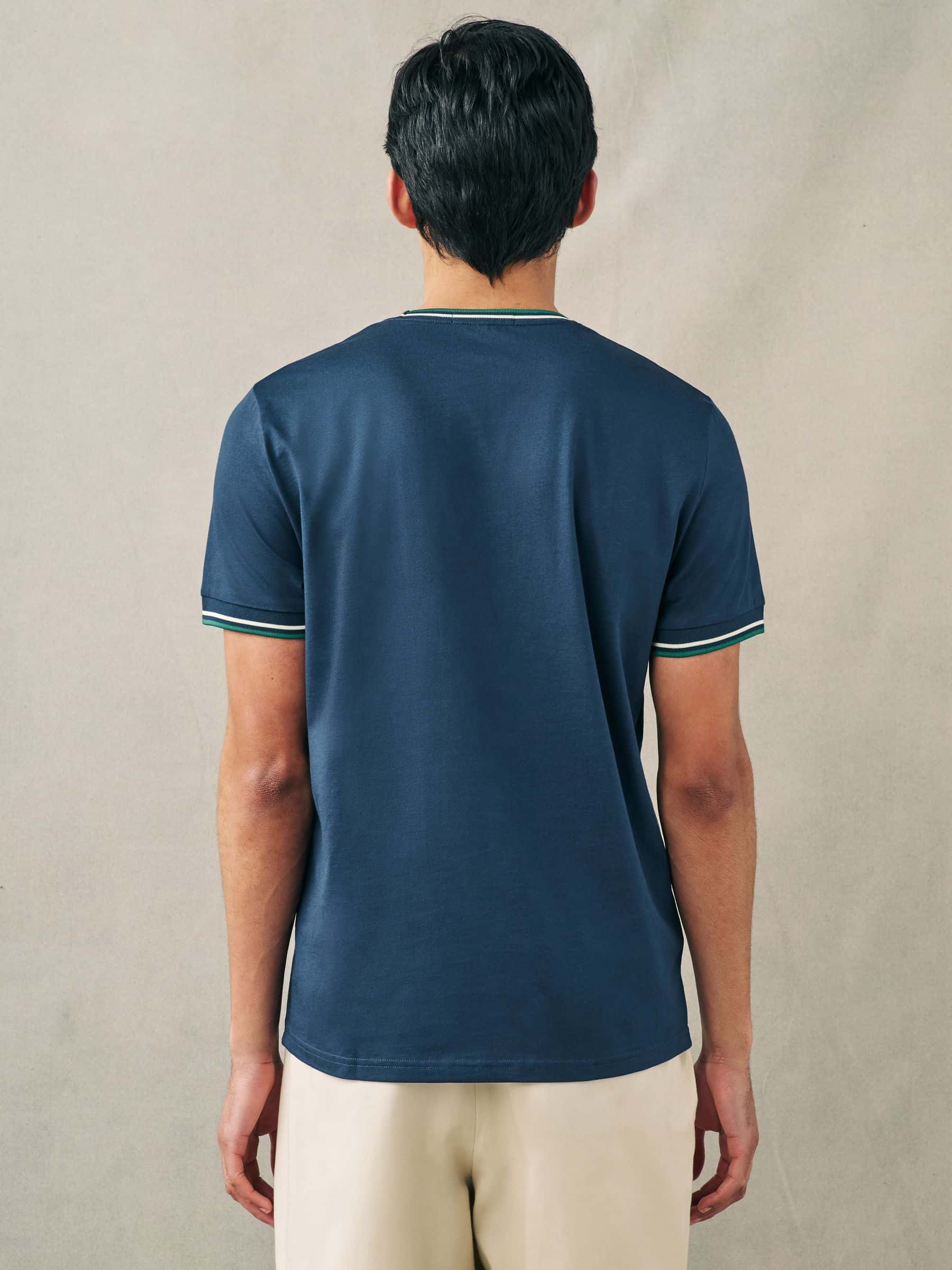 【FRED PERRY】 Twin Tipped T-Shirt Twin Tipped T-Shirt in Ultra Violet/Navy - Eastwood Ave