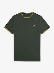 Fred Perry Twin Tipped Logo T-Shirt - Image 5 of 6