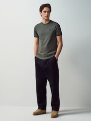 Черный Raven - Футболка с контрастной отделкой и логотипом Fred Perry - Image 3 of 6