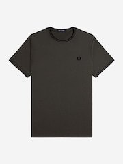 Черный Raven - Футболка с контрастной отделкой и логотипом Fred Perry - Image 5 of 6