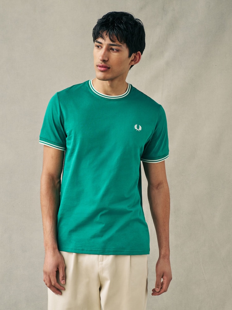 Fred Perry Twin Tipped Logo T-Shirt - Image 1 of 7