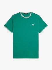 Fred Perry Twin Tipped Logo T-Shirt - Image 6 of 7