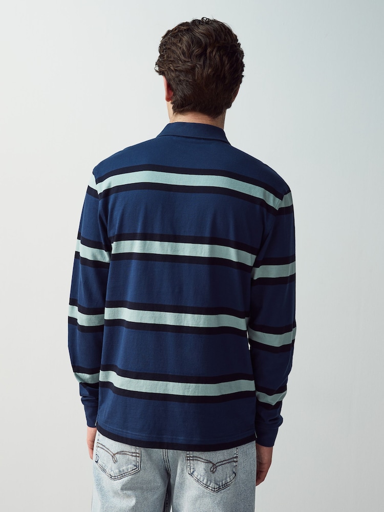 Fred Perry LS Rugby Polo Shirt - Image 2 of 6