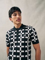 Fred Perry Brentham Knitted Polo Shirt - Image 4 of 6