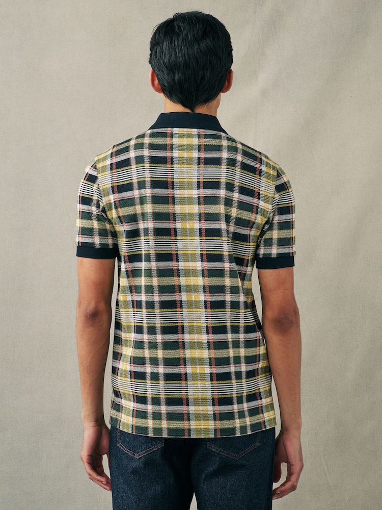 Fred Perry Tartan Polo Shirt - Image 2 of 8