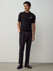 Fred Perry Cotton Knitted Polo Shirt - Image 3 of 6