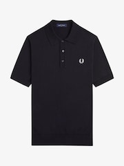 Fred Perry Cotton Knitted Polo Shirt - Image 5 of 6