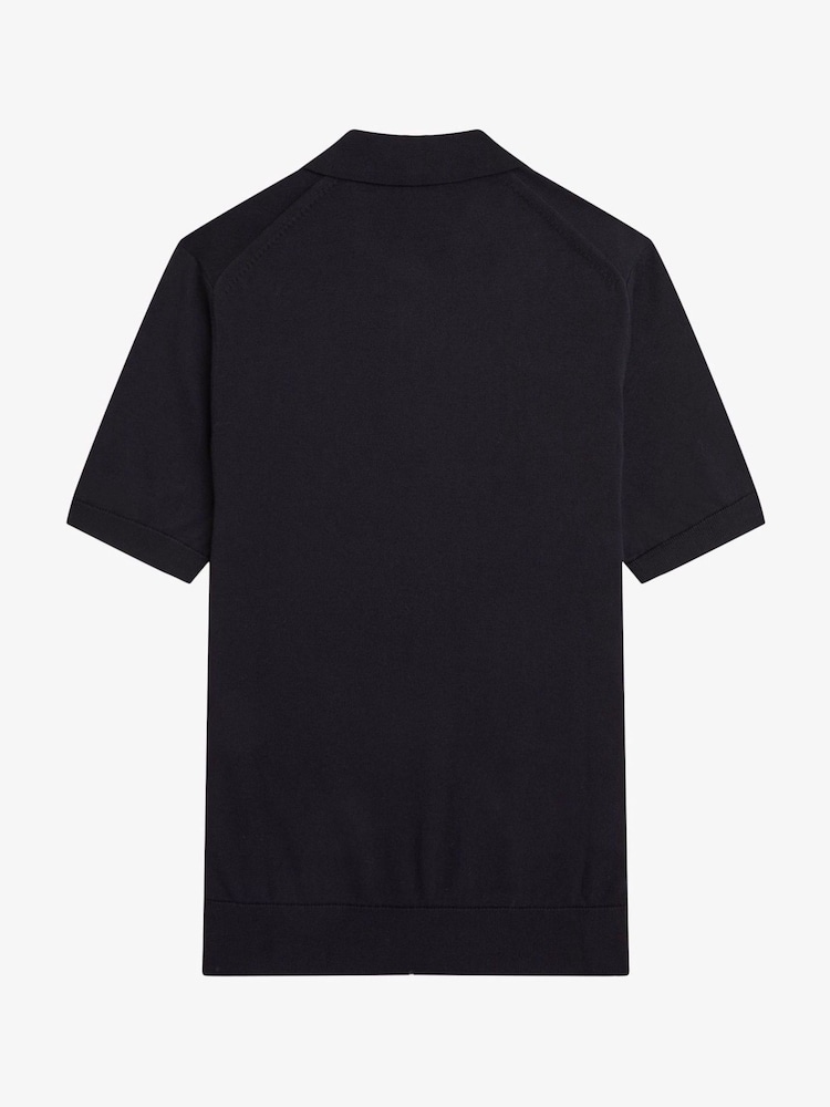 Fred Perry Cotton Knitted Polo Shirt - Image 6 of 6
